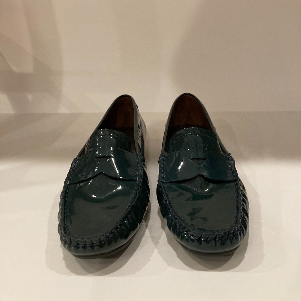 Talbots Green Leather Loafers